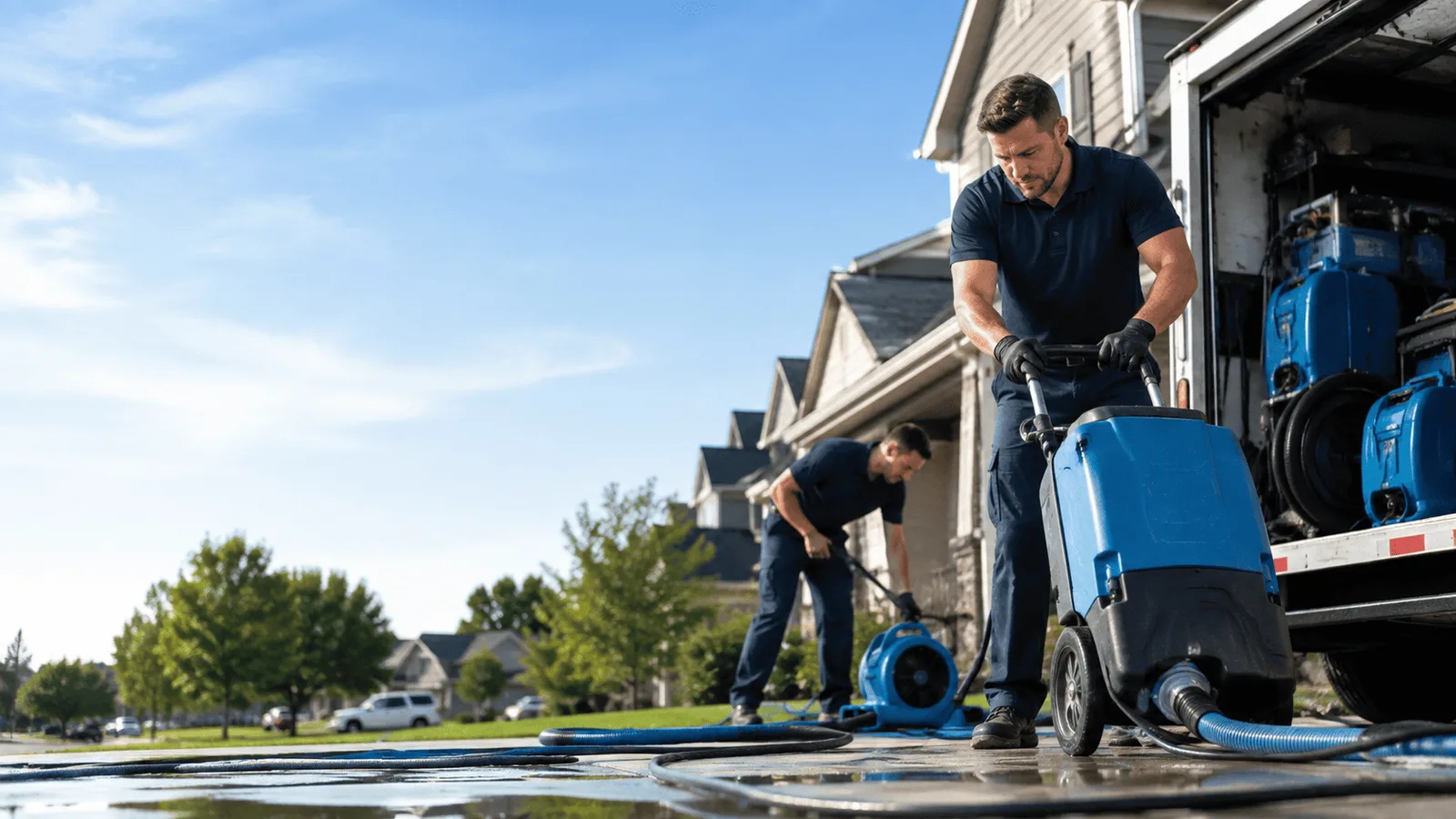 Dehumidification being performed in Hanna City, IL